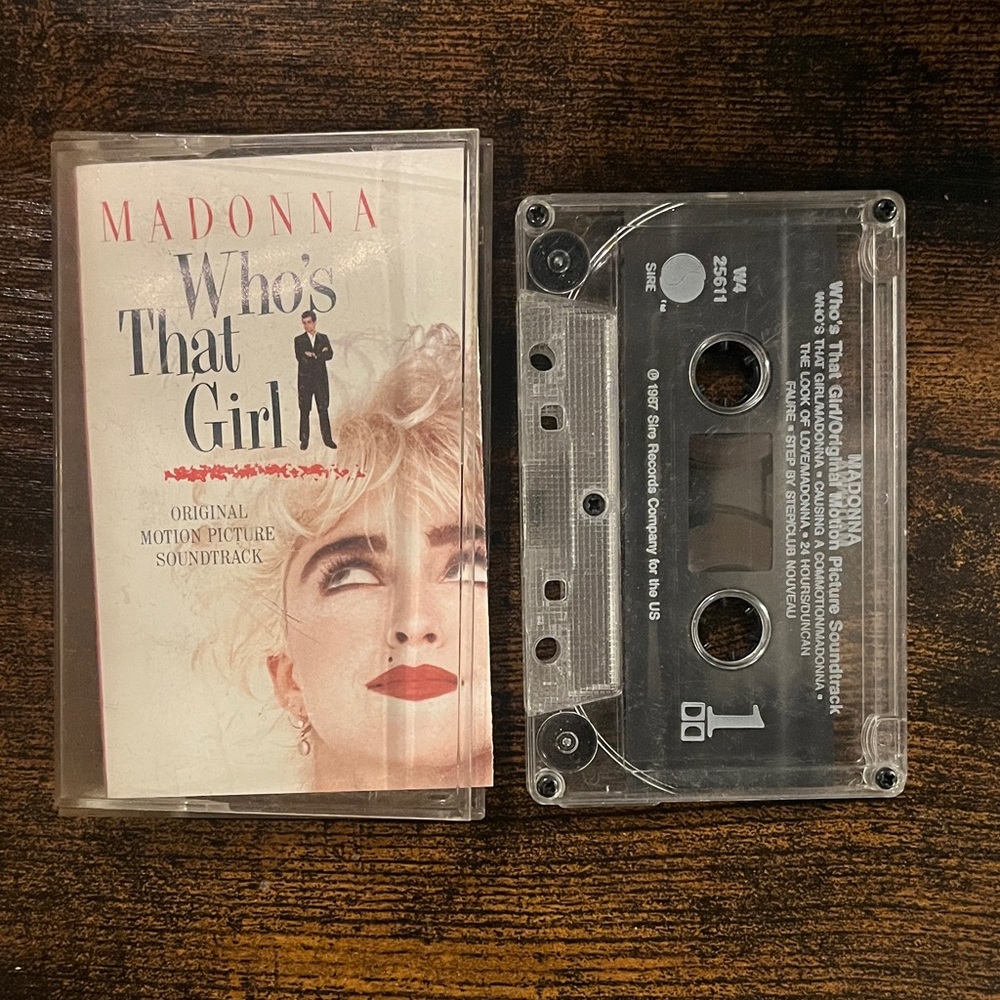Madonna 'Who's That Girl' Soundtrack Cassette